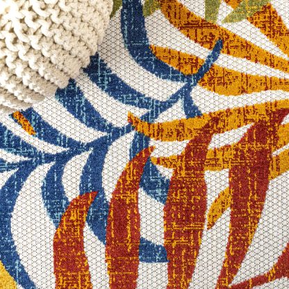 Tropical Leaf Shadow Outdoor Art Carpet - Image 4