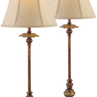 European style classical carved table lamp
