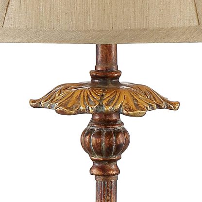 European style classical carved table lamp - Image 4