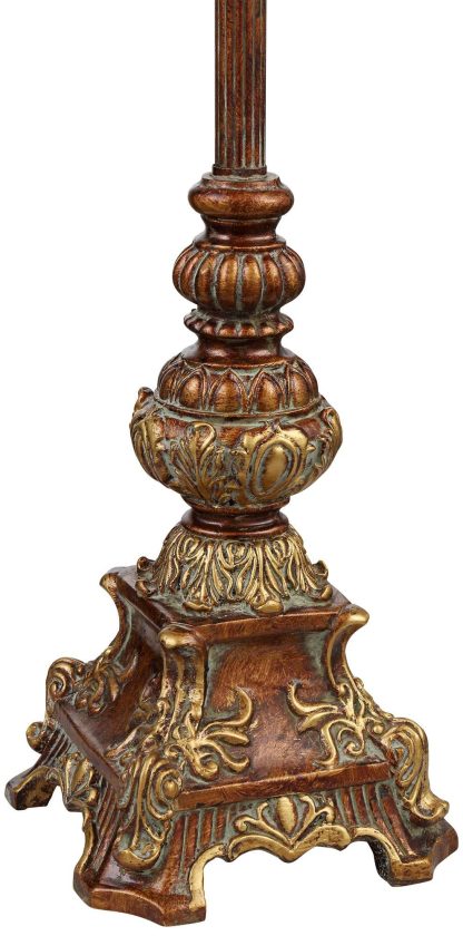 European style classical carved table lamp - Image 3