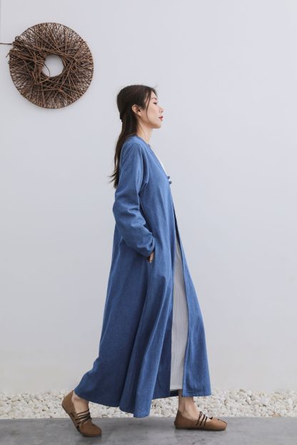 Blue long cardigan - Image 4