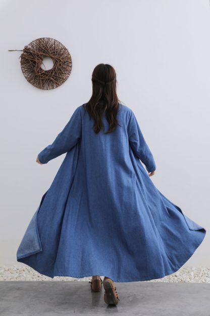 Blue long cardigan - Image 2