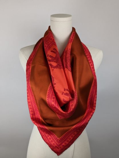 Elephant pattern silk scarf - Image 6