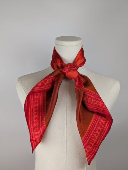 Elephant pattern silk scarf - Image 4