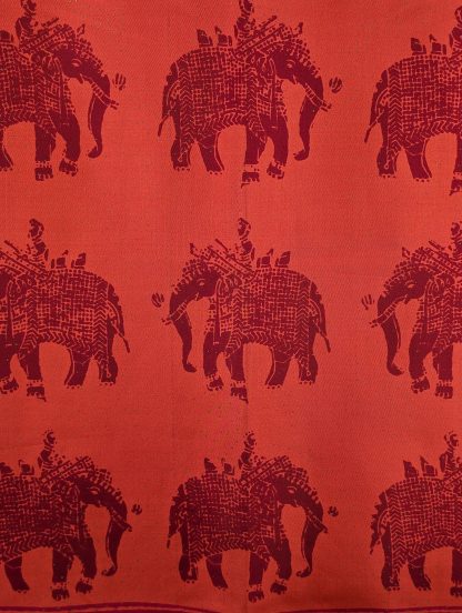 Elephant pattern silk scarf - Image 2