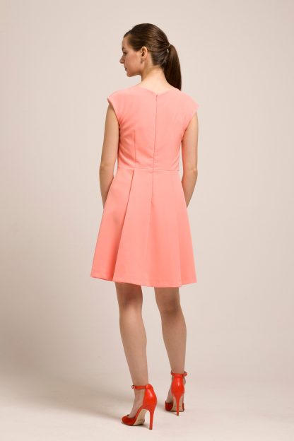 Vibrant pink and orange dress - Image 6