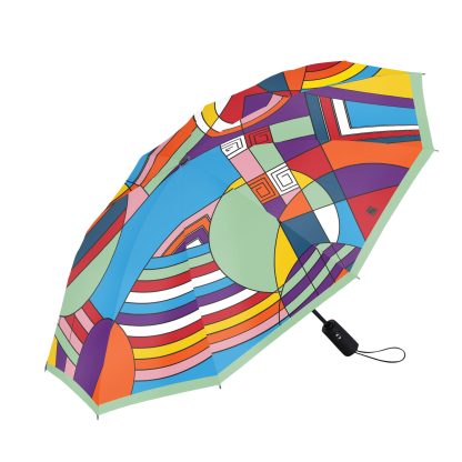 Artistic geometric folding umbrella - Image 5