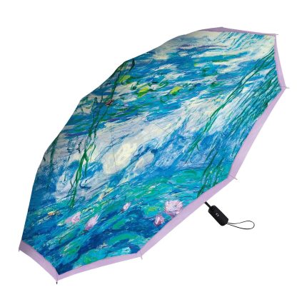 Monet Water Lily Umbrella for Sunny or Rainy Days - Image 5