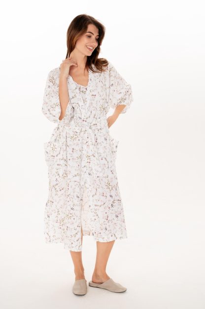 Lightweight floral nightgown