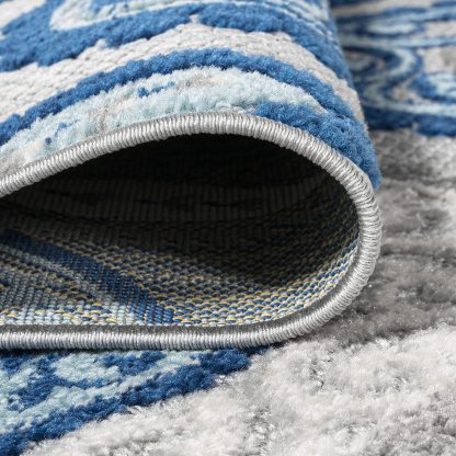Paisley pattern outdoor woven rug - Image 8