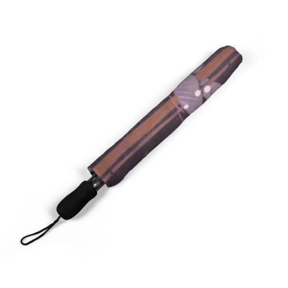 Dark Night Flowers Folding Umbrella - Image 6