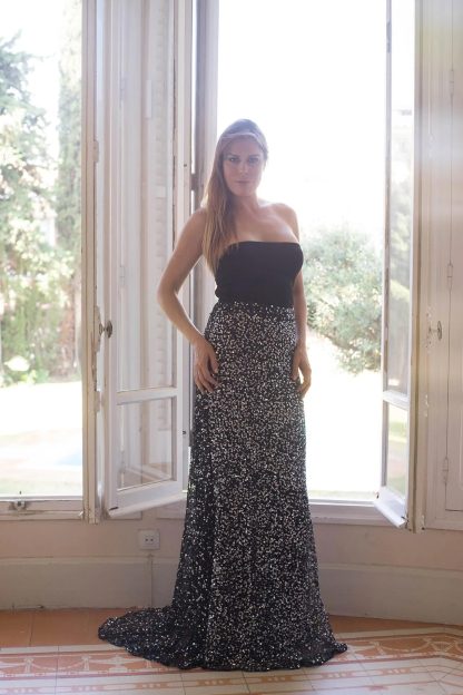 Starry Sequined Fishtail Skirt