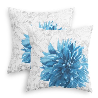 Blue floral pillowcase - Image 7
