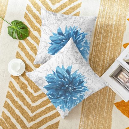 Blue floral pillowcase - Image 4