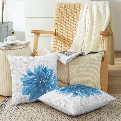 Blue floral pillowcase - Image 3