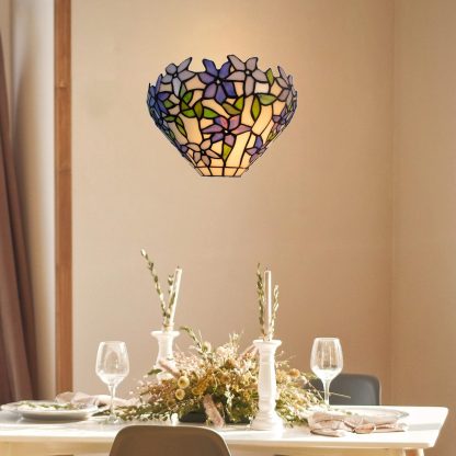 Tiffany stained glass wall light - Image 7
