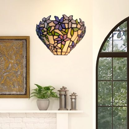 Tiffany stained glass wall light - Image 5