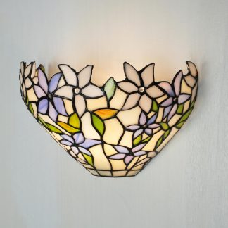 Tiffany stained glass wall light