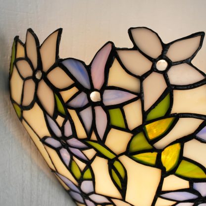 Tiffany stained glass wall light - Image 3