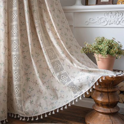 Floral pastoral style curtains - Image 6