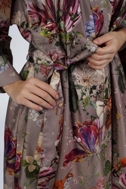 Luxurious silk jacquard robe - Image 3
