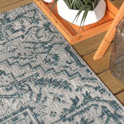 Retro ethnic style outdoor woven carpet - Image 4