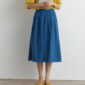 High waist pleated skirt