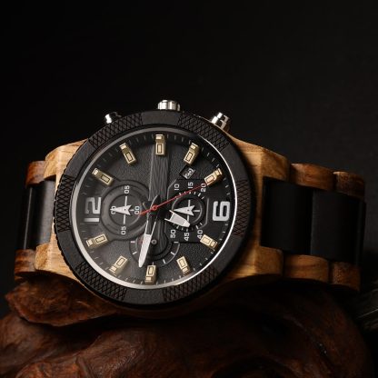 Natural Wood Quartz Watch - Image 5