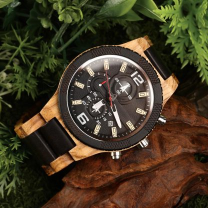 Natural Wood Quartz Watch - Image 2