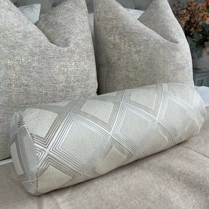 Diamond check cylindrical pillow - Image 7