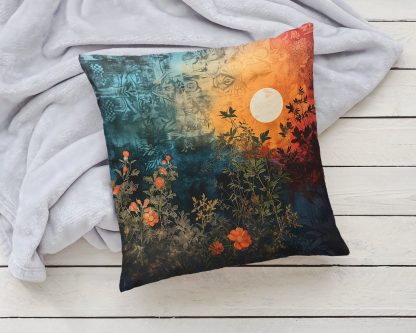 Vintage Sunset Floral Pillow - Image 6