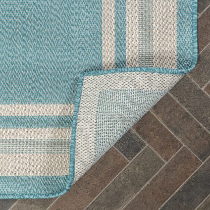 Fresh Coast Simple Striped Outdoor Carpet - Image 5