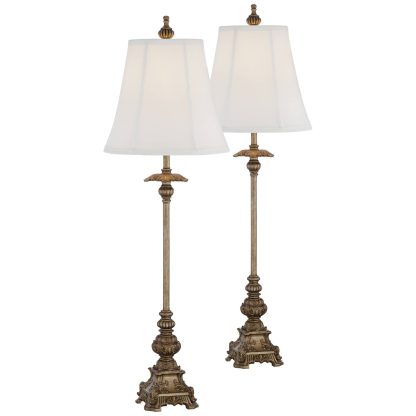 Classical European carved table lamp - Image 5