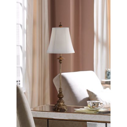 Classical European carved table lamp - Image 4