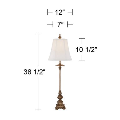 Classical European carved table lamp - Image 3