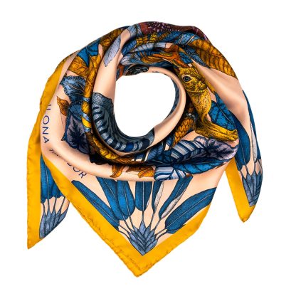 Fantasy Animal Forest Silk Square Scarf - Image 7
