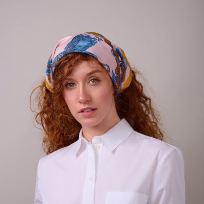 Fantasy Animal Forest Silk Square Scarf - Image 3