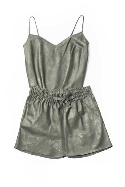 Vintage jacquard satin loungewear set - Image 5