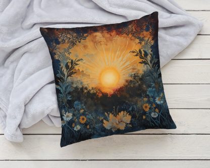 Sunset Flowers Pillow - Image 6