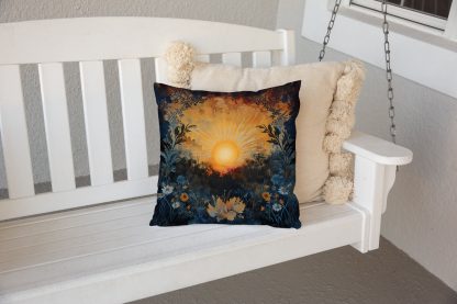 Sunset Flowers Pillow - Image 3