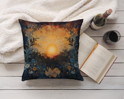 Sunset Flowers Pillow