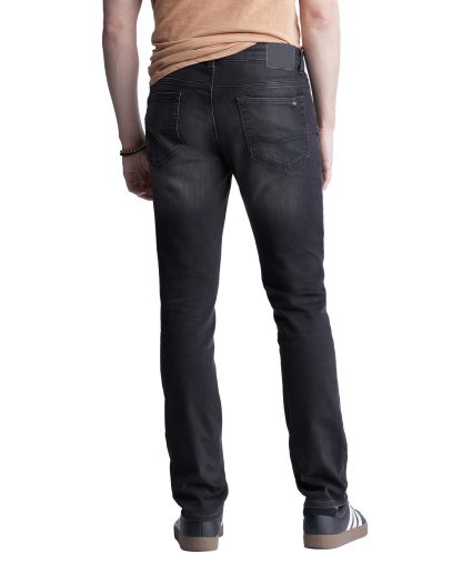 Dark grey washed slim jeans - Image 4