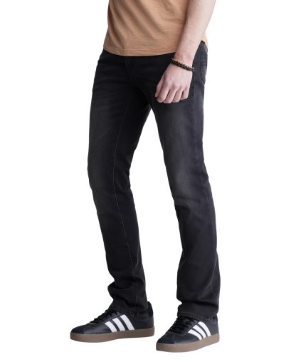 Dark grey washed slim jeans - Image 2