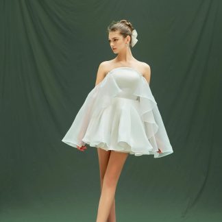 Fairy charm one shoulder tulle skirt