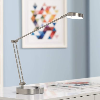 Simple metal long arm table lamp - Image 9