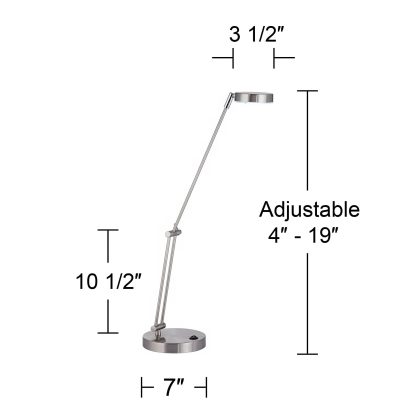 Simple metal long arm table lamp - Image 8