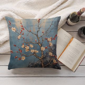 New Chinese style flower and bird pillow