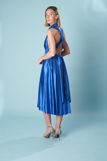 Halter neck satin skirt - Image 3