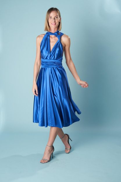 Halter neck satin skirt - Image 2