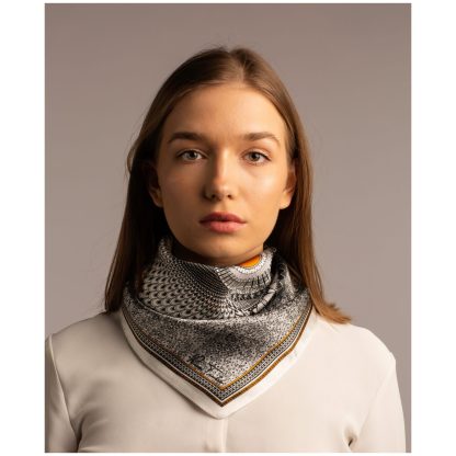 Vintage Paisley Silk Square Scarf - Image 5